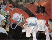 Paul Gauguin Vision after the Sermon  Jacob Wrestling with the Angel oil painting artist